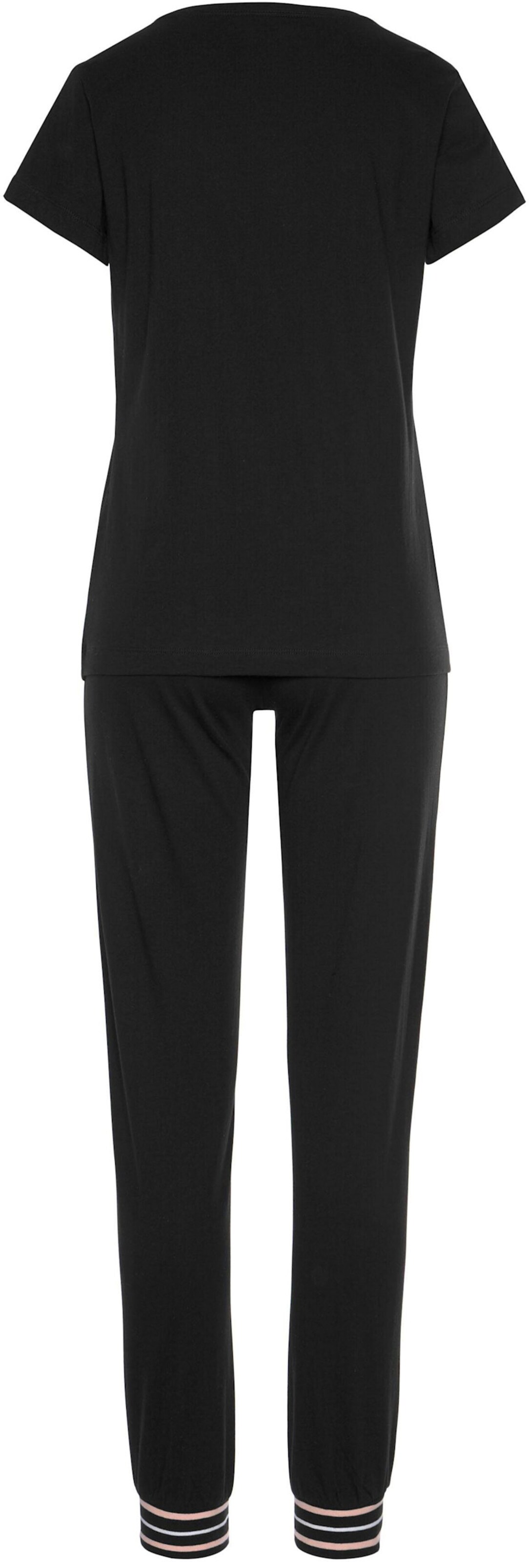 s.Oliver Pyjama in schwarz