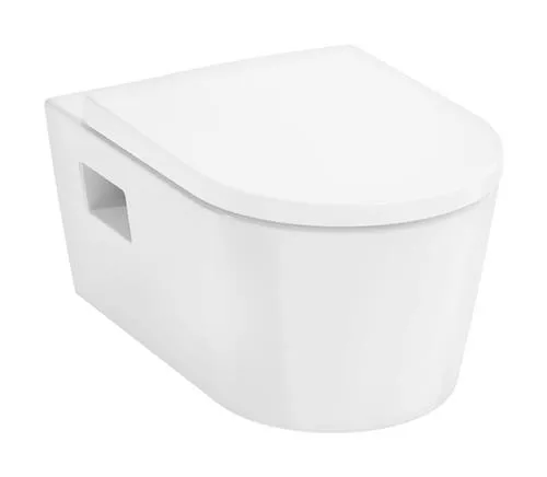 hansGrohe EluPura S vægh toilet 540 u/skyllerand inkl. toiletsæde m/låg hvid