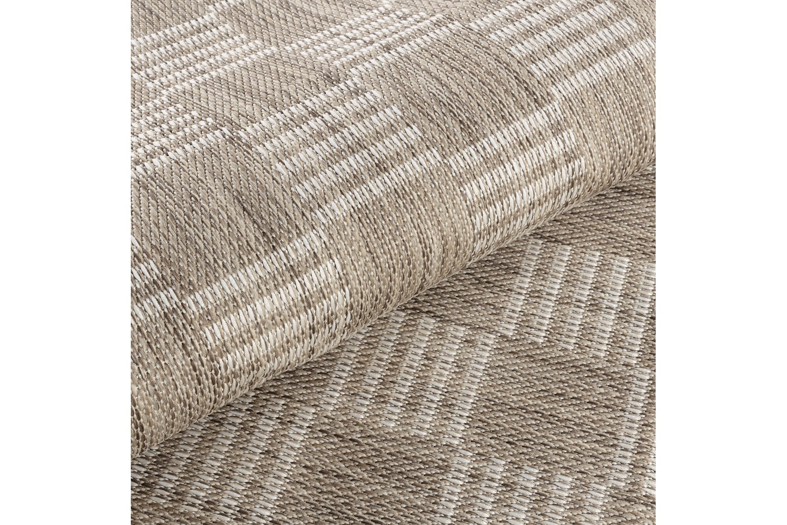 Alnes uteteppe 200x290 cm Brun/Sandfarget inne/ute