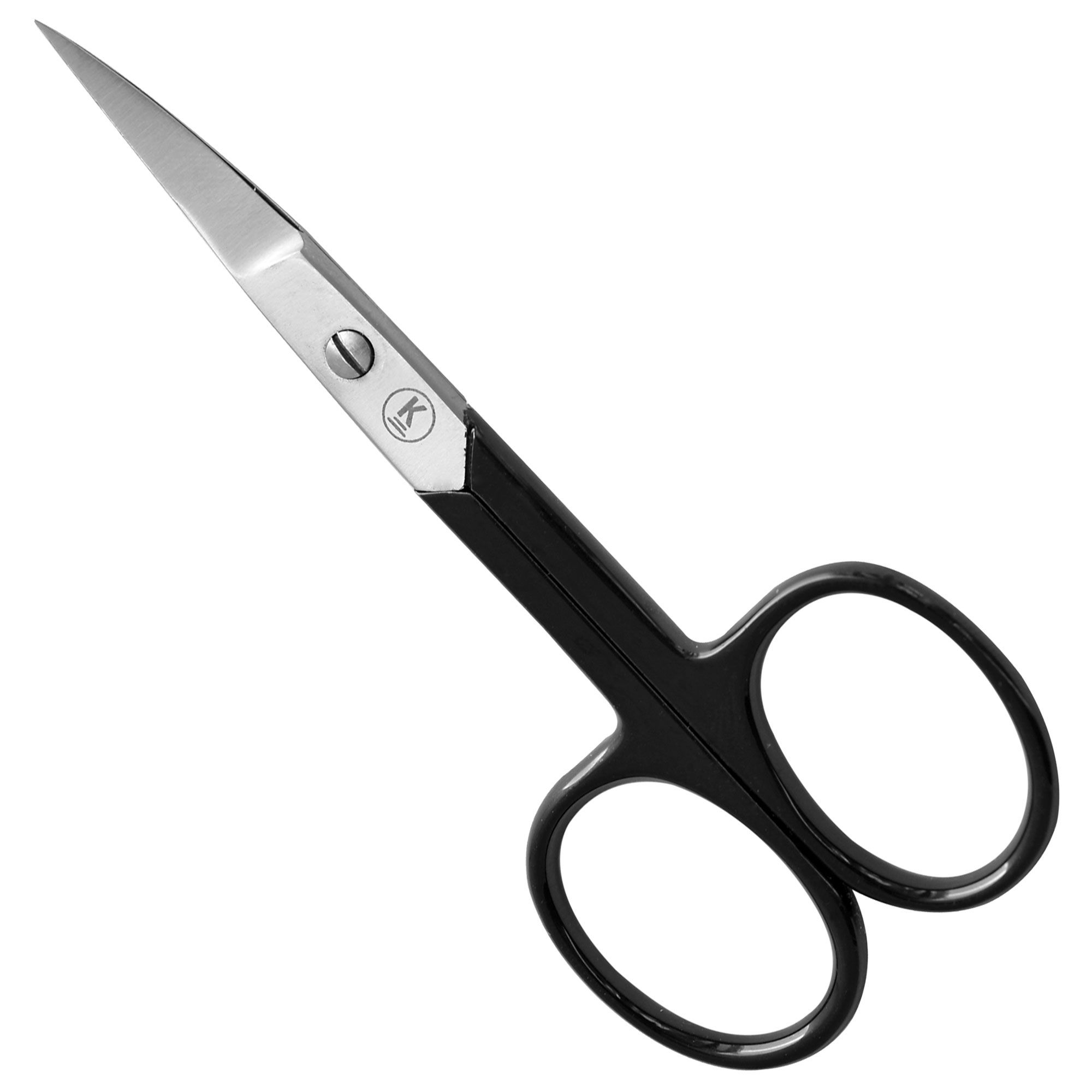 K-Pro Nagelschere Gebogen Spitz Scharf Edelstahl, rostfrei (Schwarz)