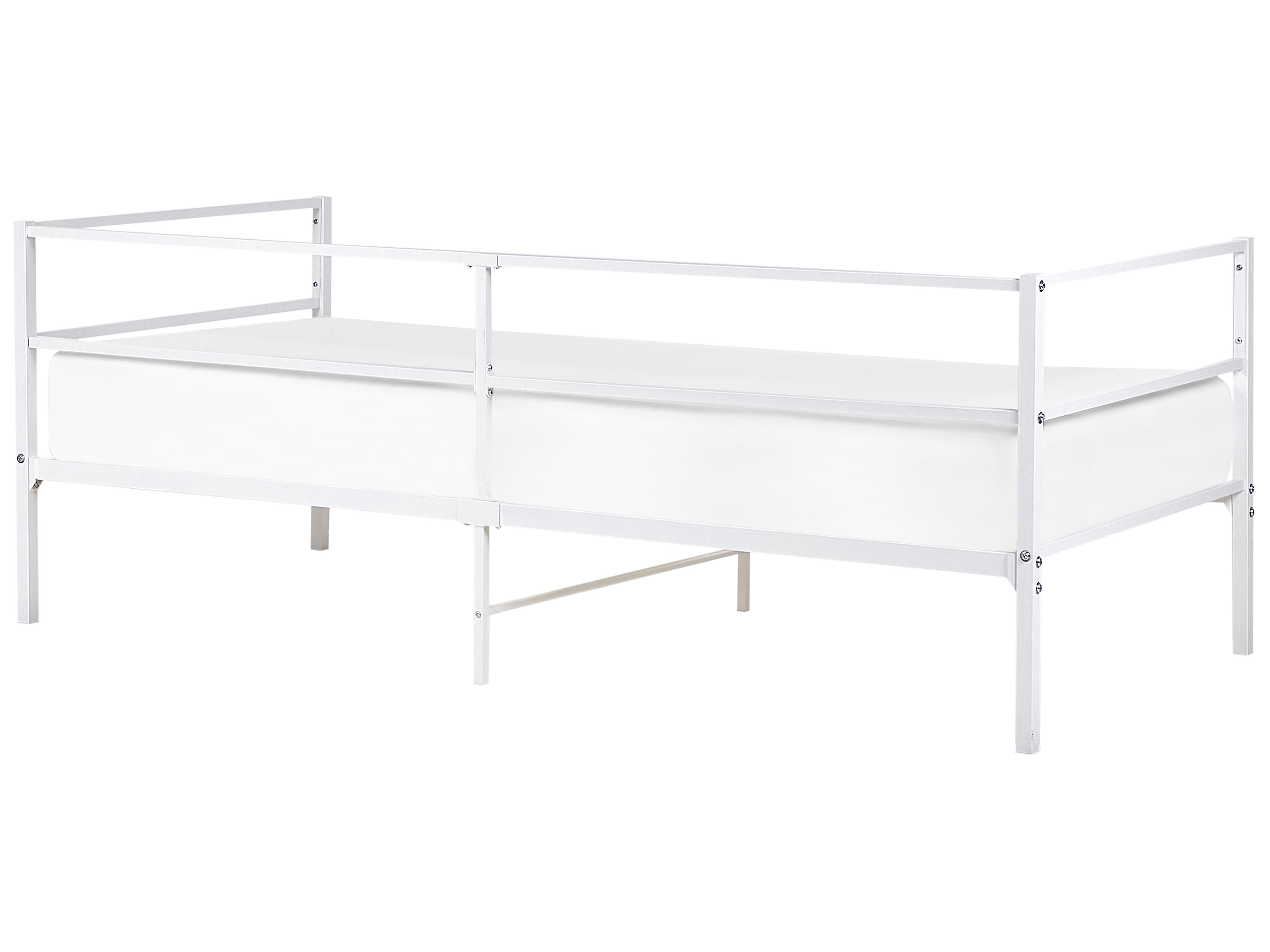 Bed Metaal BATTUT 90 x 200 cm Wit