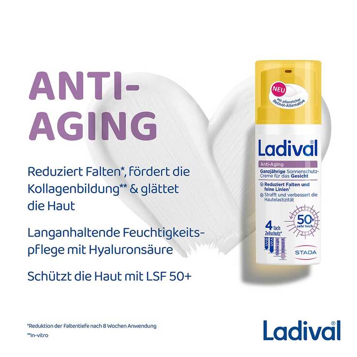 Ladival Anti-Aging Sonnenschutz-Creme LSF 50 + , 50 ml
