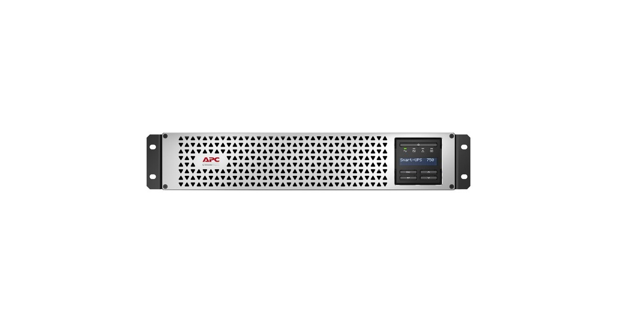 APCSmart-UPS Lithium Ion, Short Depth 750VA, SmartConnect ups  (Zwart, 6x C13 uitgang, rack mountable, 2U, SMTL750RMI2UC)