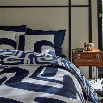 Linge de lit motif géométrique - BECQUET CRÉATION