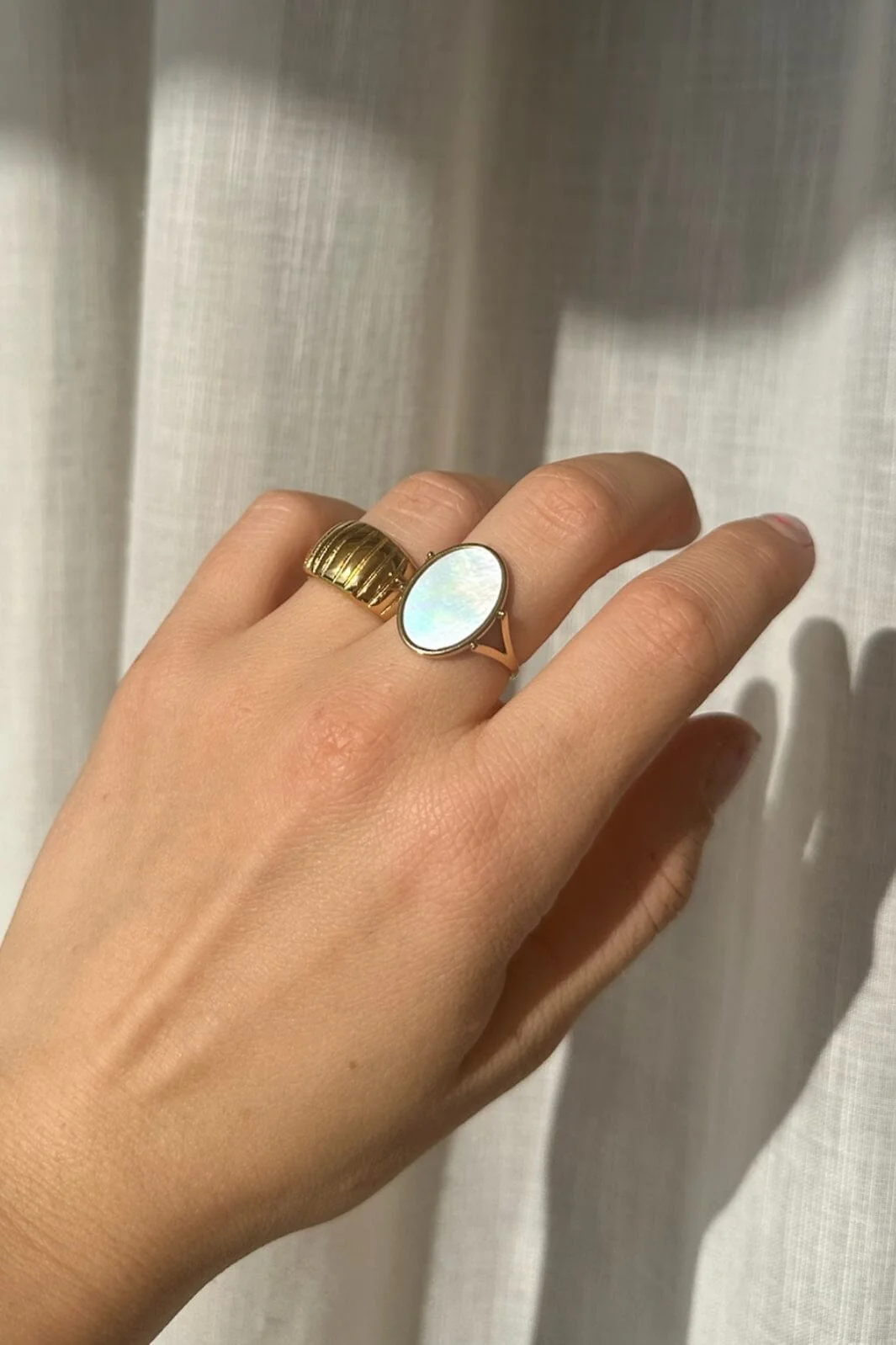 Anobel Copenhagen Stainless Steel Ring HBA127 white