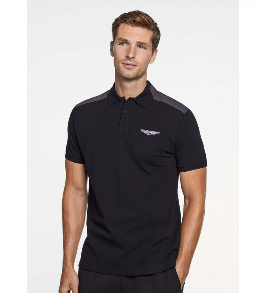 Polo Hackett Color Block preta