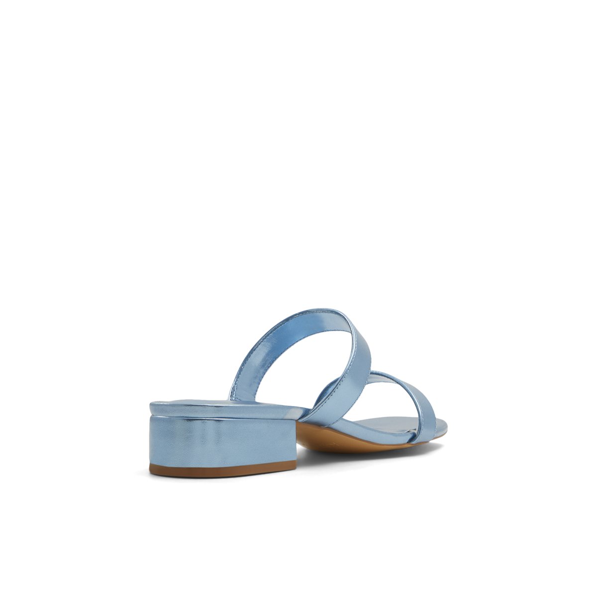 K STUDIO-Withe-Mules Sandales - Talon bloc - Bleu