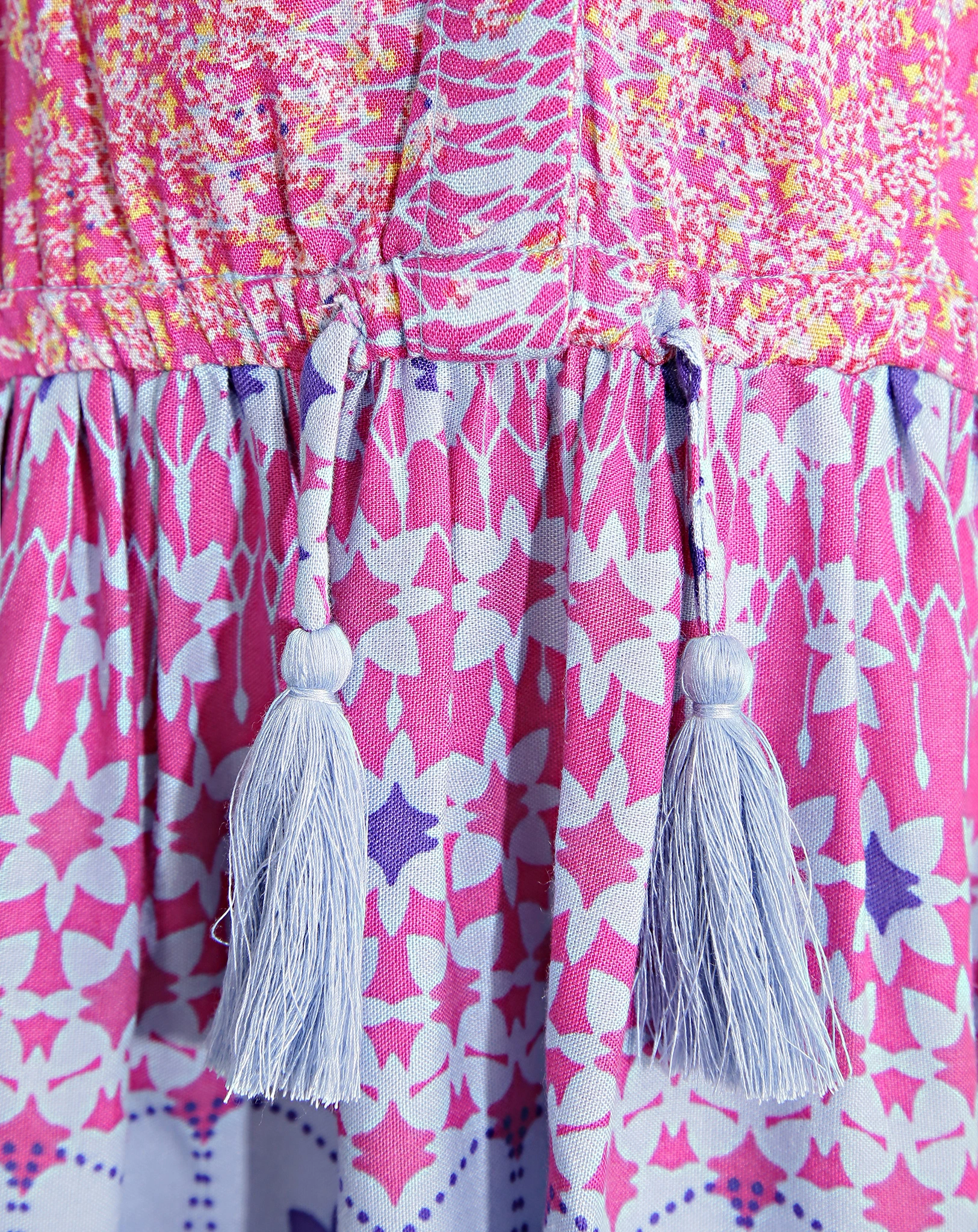 Kleid HIPPIE ärmellos in fuchsia