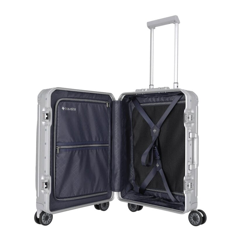 Travelite Next Trolley Frontpocket Aluminium Silver
