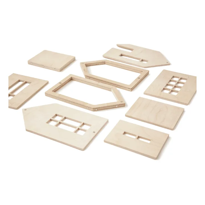 Babai Toys Maisonnette aimantée à construire en bois