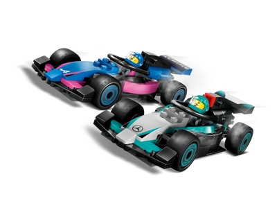 LEGO F1® garage met Mercedes-AMG en Alpine auto's (60444)