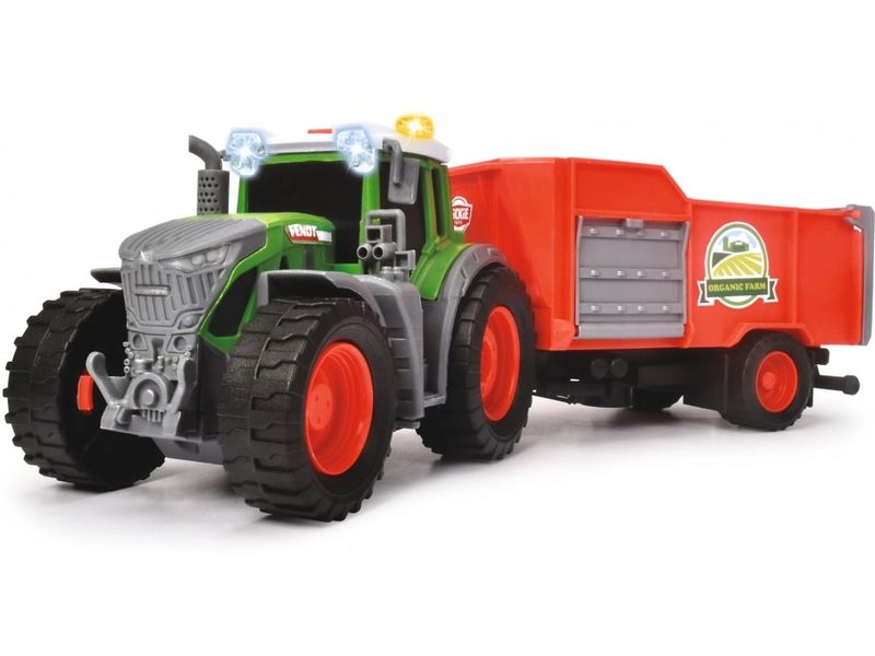 Dickie Toys Landwirtschaftsfahrzeug Fendt Traktor mit Anhän Traktor mit Anhänger
