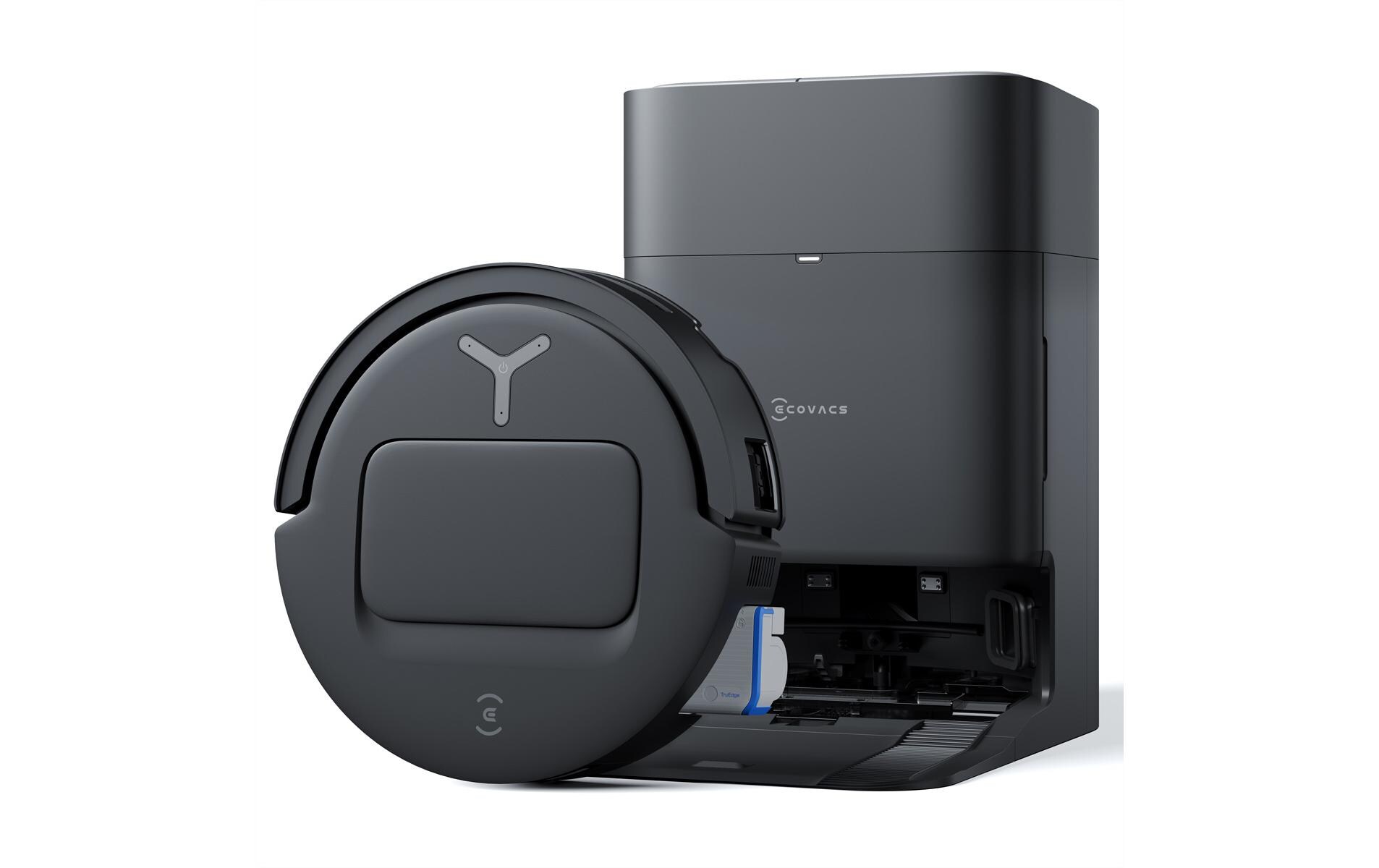 Saugroboter Deebot T80 Omni Schwarz<br>Intelligente Rundum-Reinigung mit automatischer Absaugstation