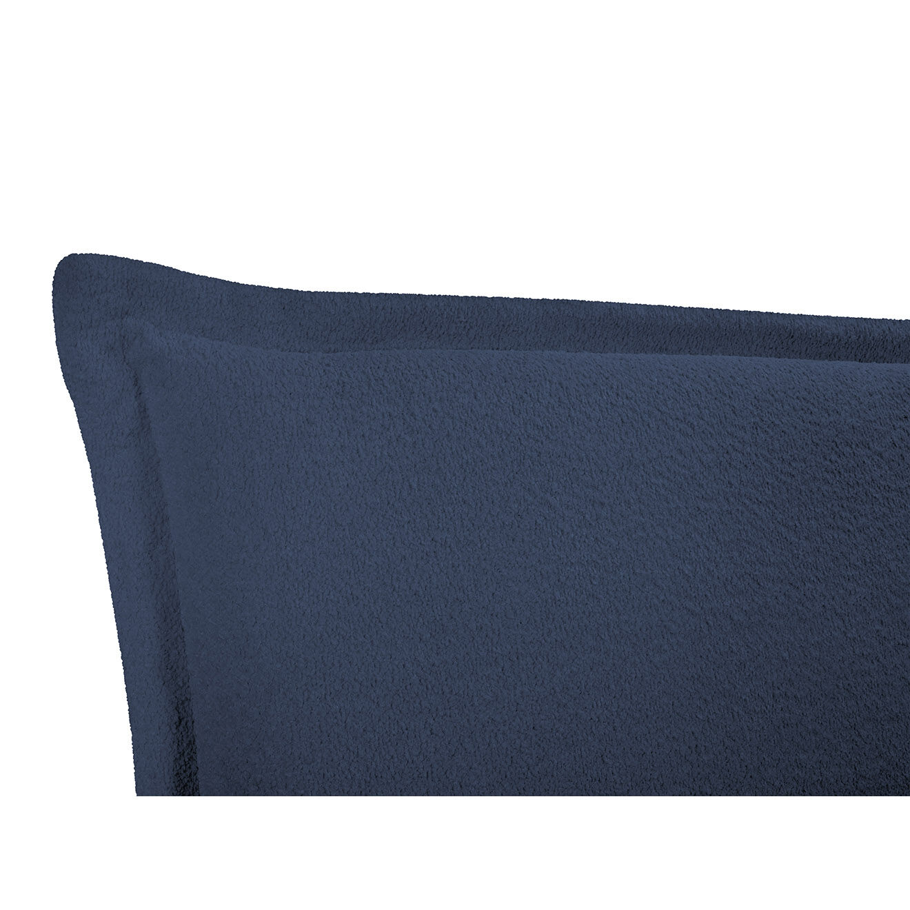 Milo Casa Lit Coffre avec tête de Lit Bouclette Armie bleu - 160x200 cm