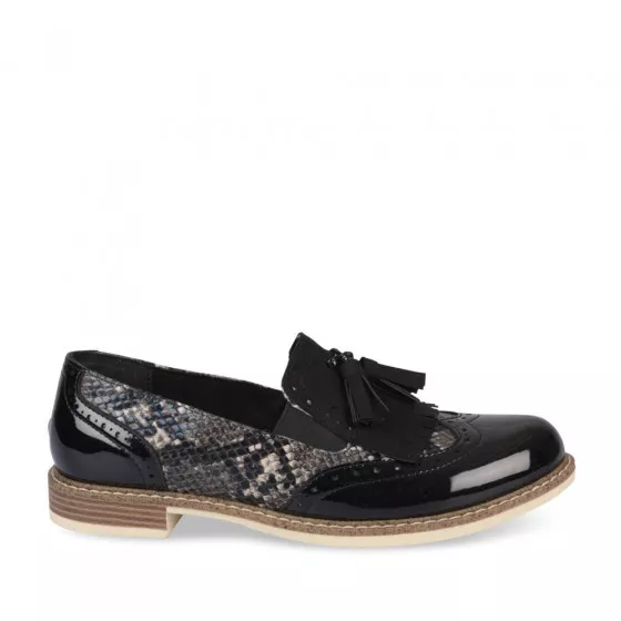 Mocassins NOIR VIA DONNA