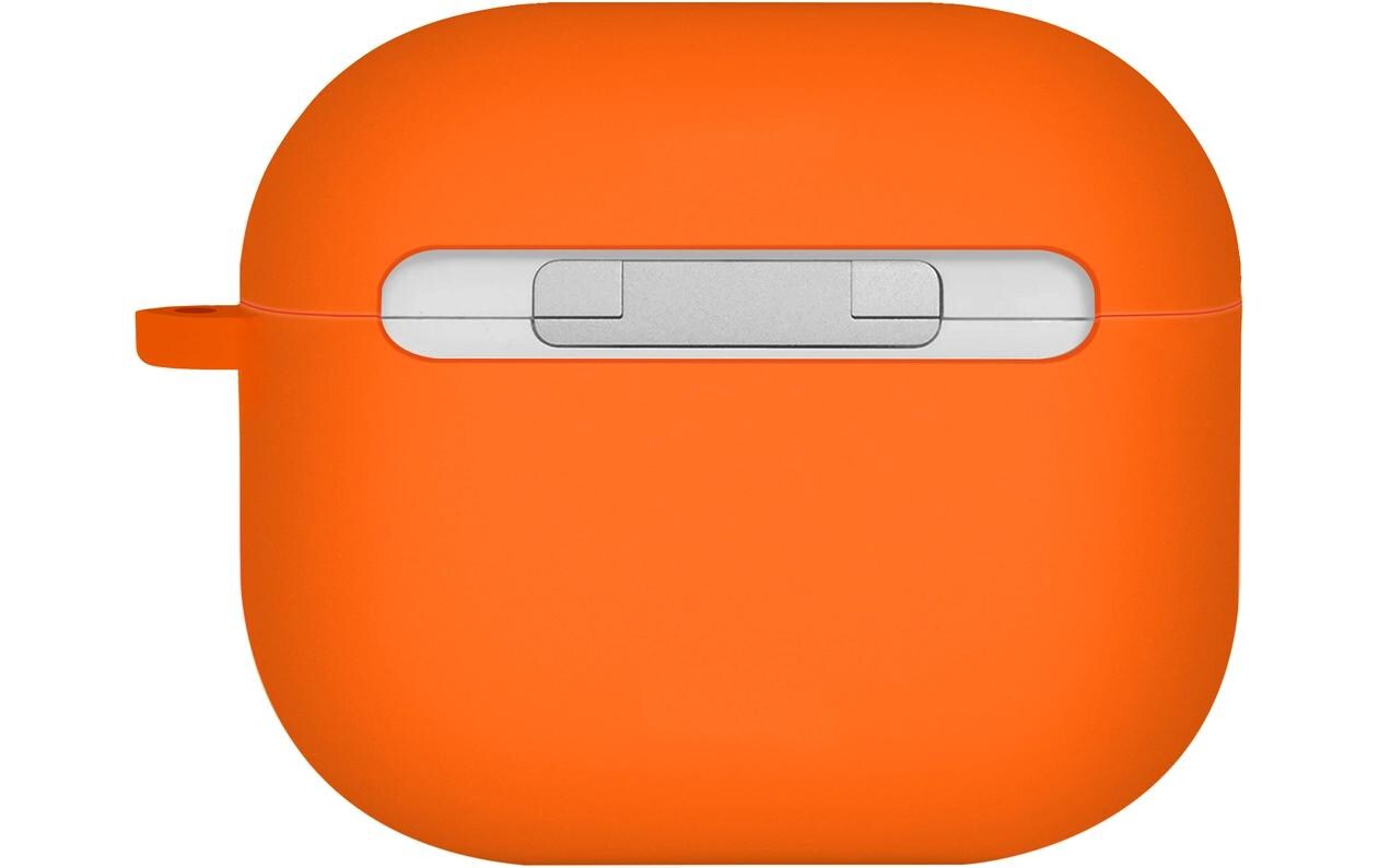 Transportcase Nexo Silikon AirPod 4th Generation OrangeAirPodcase mit Haken zur Befestigung (4Gen)