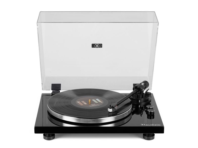 Audizio Plattenspieler Toledo Schwarz Premium-HiFi-Plattenspieler