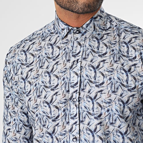 Chemise Manches Longues Bleu Clair