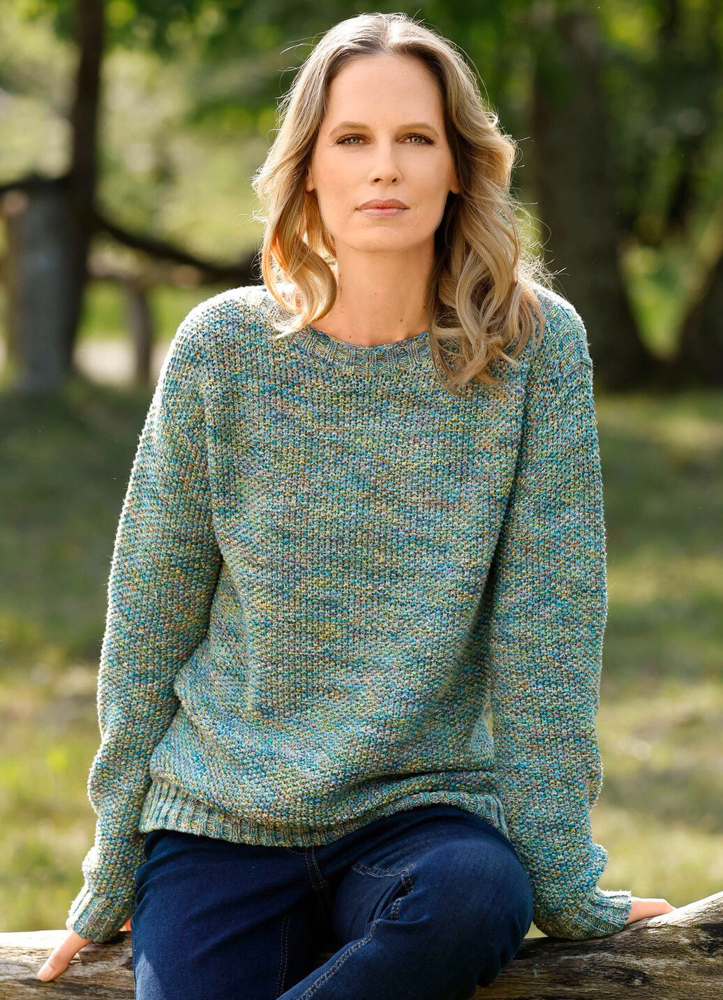 Pullover in Garnmix