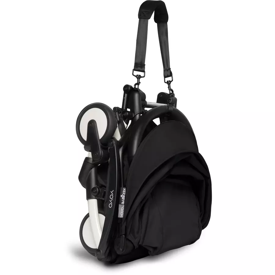 BABYZEN Kinderwagen YOYO2 6+ White mit Textilset Black