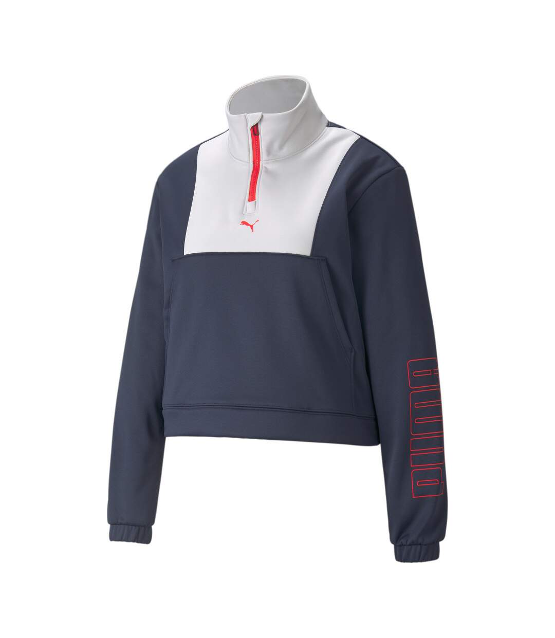 Sweat Training Marine/Blanc Femme Puma Logo Quarter