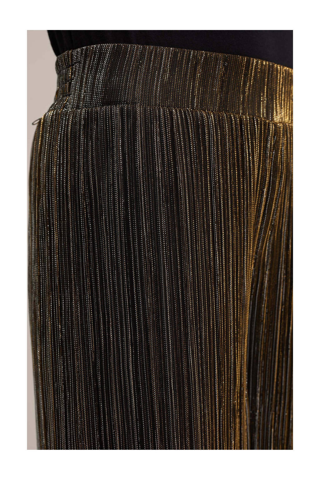 WE Fashion straight fit broek goud