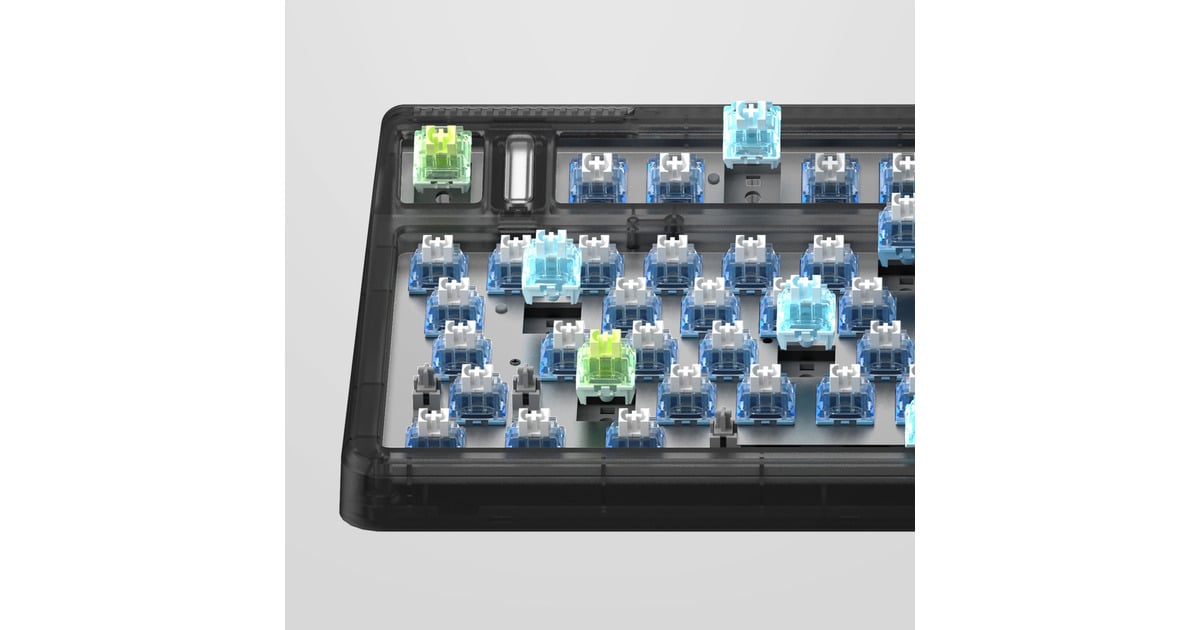 IqunixOG80 Dark Side Wireless Mechanical Keyboard, gaming toetsenbord  (Zwart, US lay-out, Gateron Red, RGB leds, 80% (TKL), Hot-swappable, PBT, 2.4GHz | Bluetooth 5.1 | USB-C)