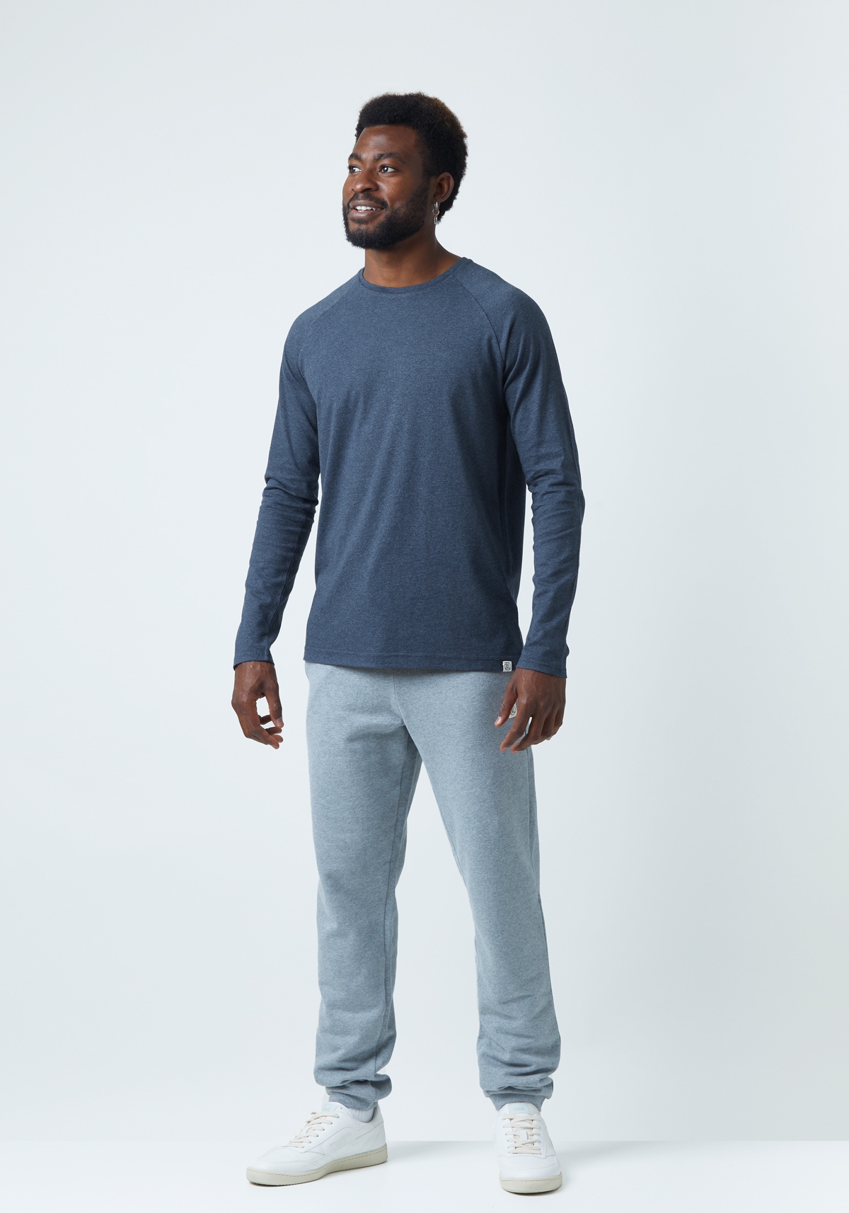WE ARE ZRCL Herren-Longsleeve Basic Blue Stone