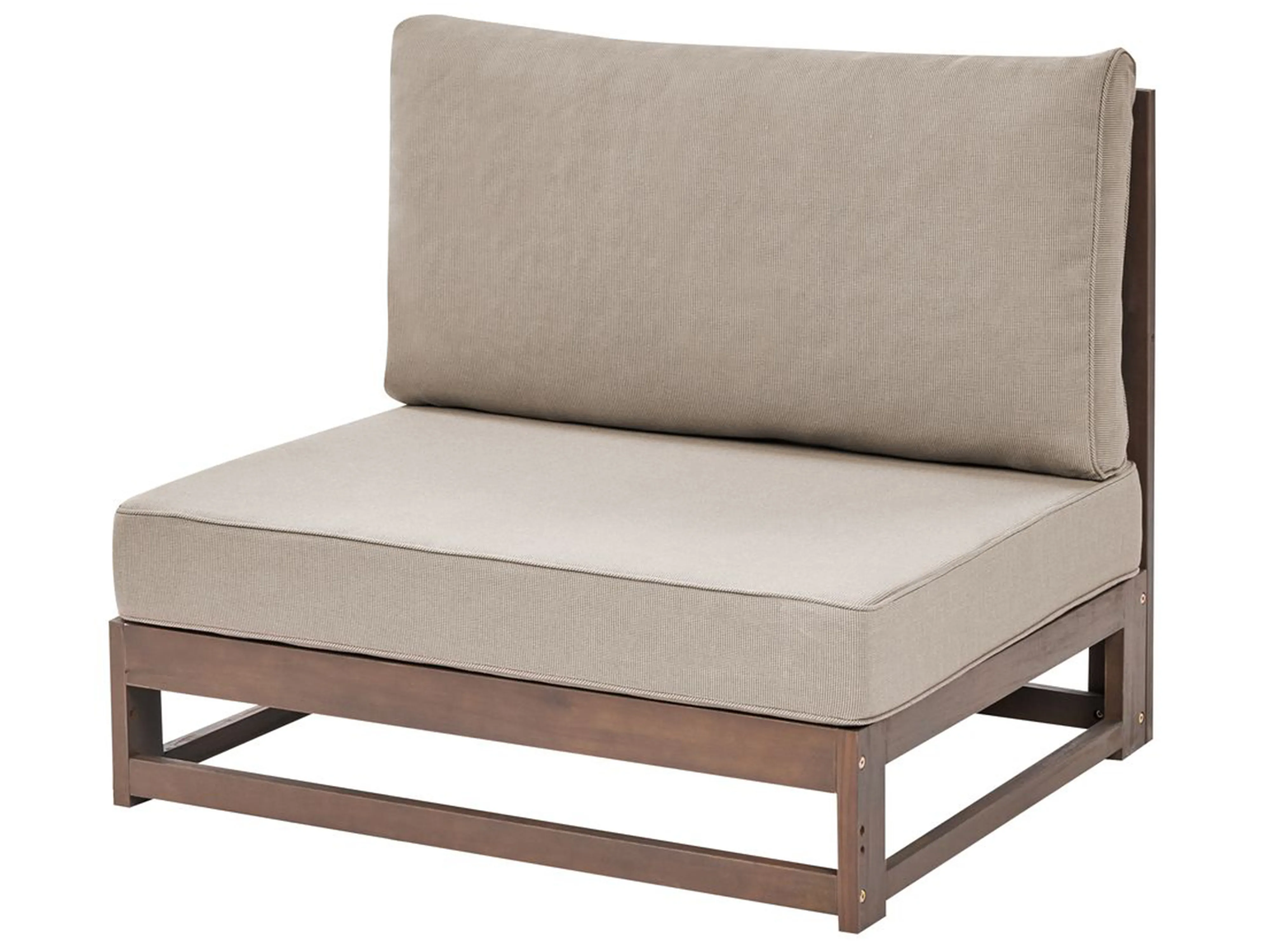Tuin hoekloungeset met tafel 4-zits TIMOR linkszijdig modulair Gecertificeerd acaciahout Donkerbruin