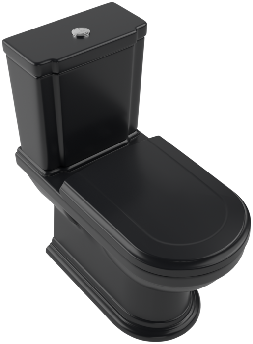 Villeroy & Boch Hommage staand toilet CeramicPlus zwart mat