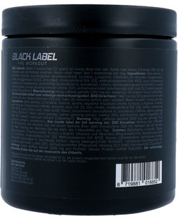 XXL Nutrition Black Label Pre-workout - Raspberry 390GR
