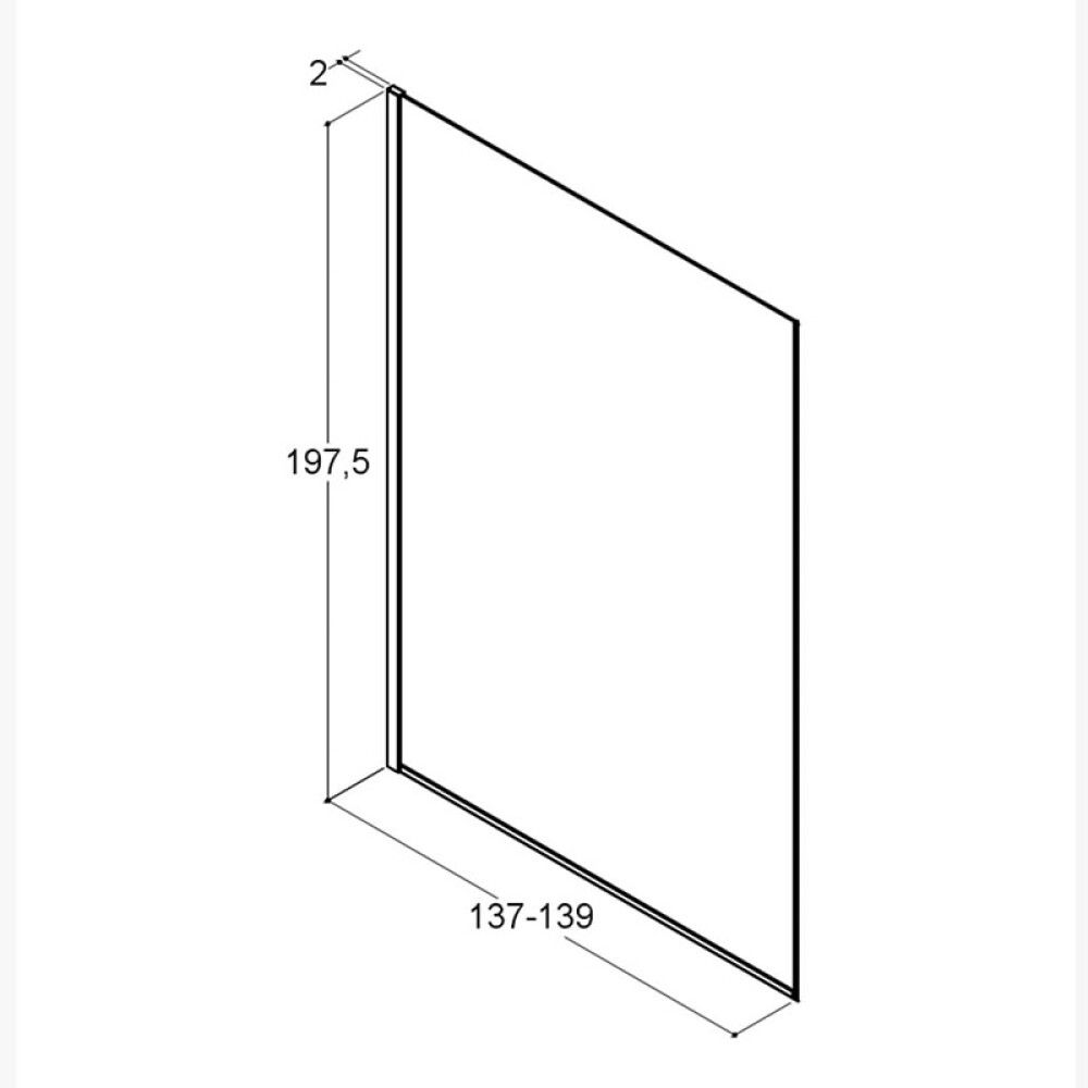 DUSJVEGG SCANBAD MATCH FAST SATIN/KLARGLASS 140 CM