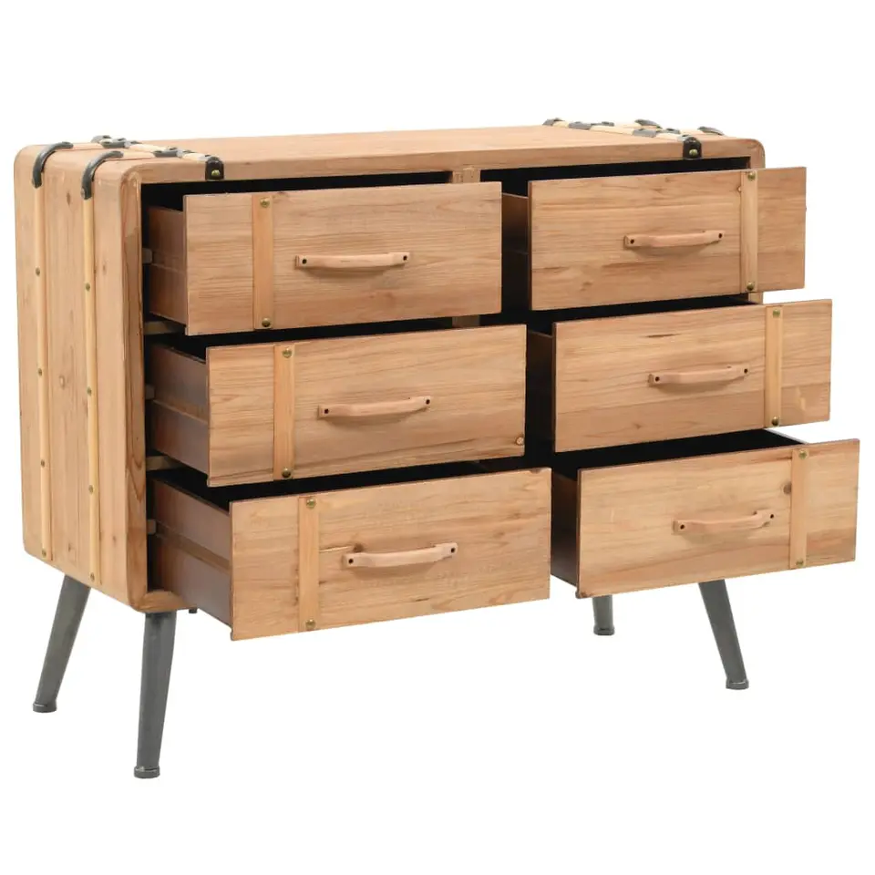 vidaXL - Bijzetkast - Bruin - Hout