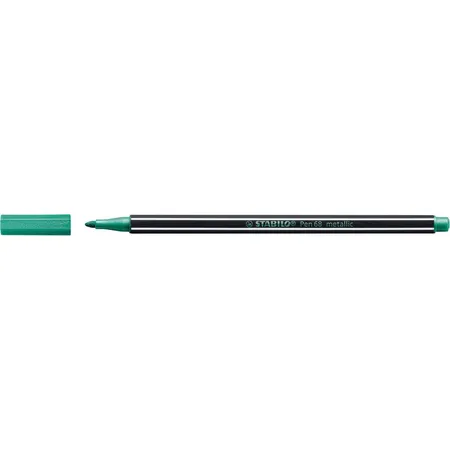 Premium Metallic-Filzstift - STABILO Pen 68 metallic - Einzelstift - metallic grün