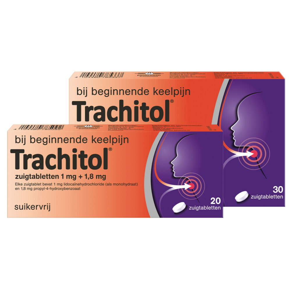Trachitol Suikervrij 20 zuigtabletten