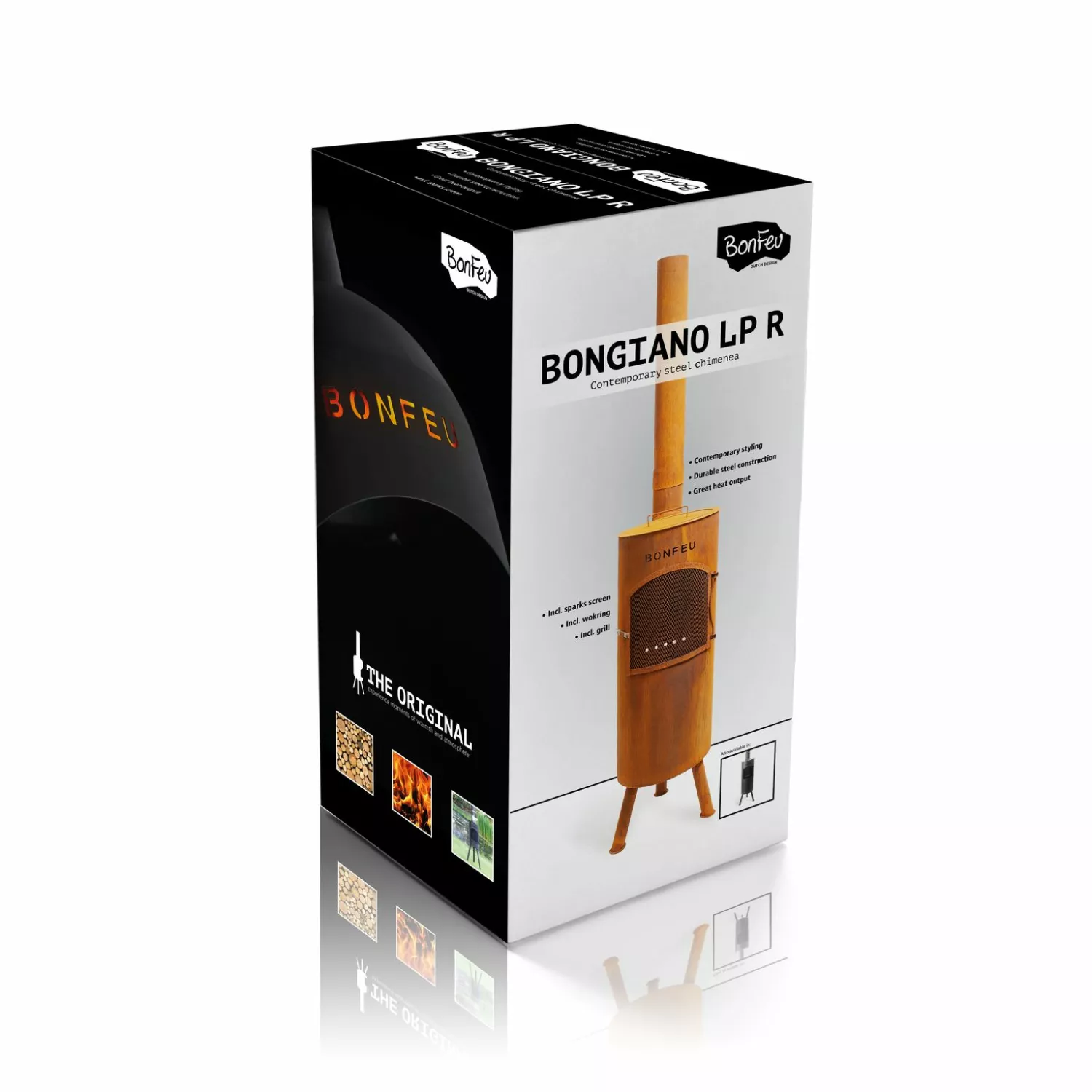 BonFeu 3002R Tuinhaard BonGiano LP - Roest - 164cm - 30cm