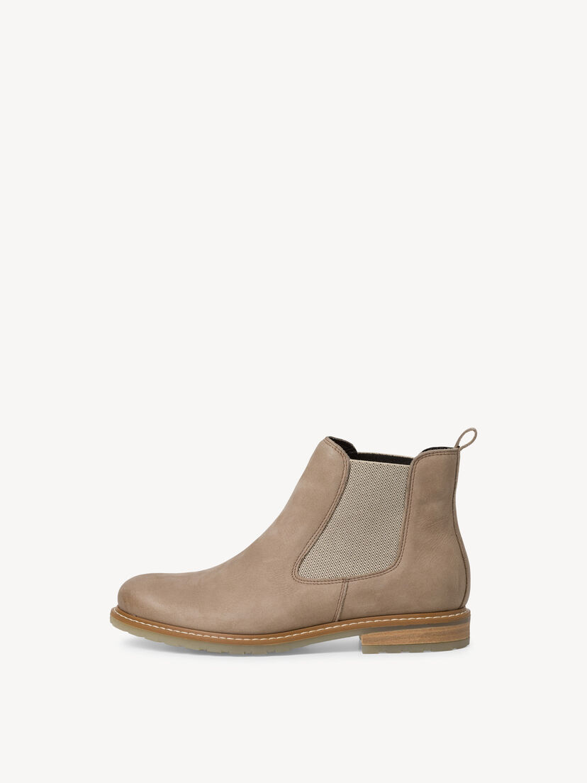 Leren Chelseaboot - beige