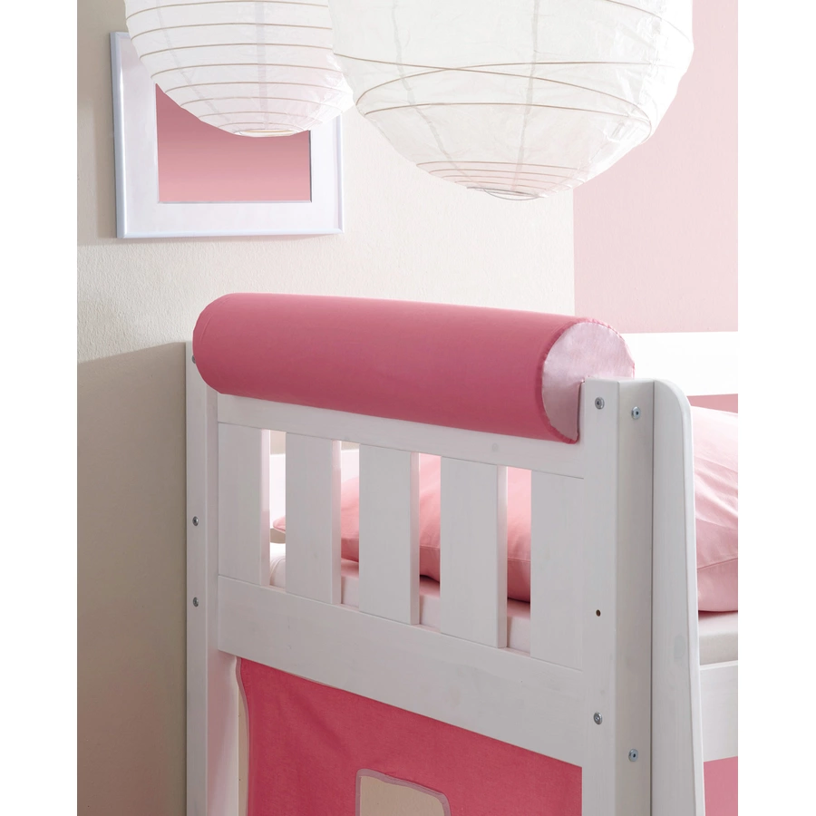 TICAA Kinder Nackenrolle für Hochbett mit Farbauswahl Pink-Rosa