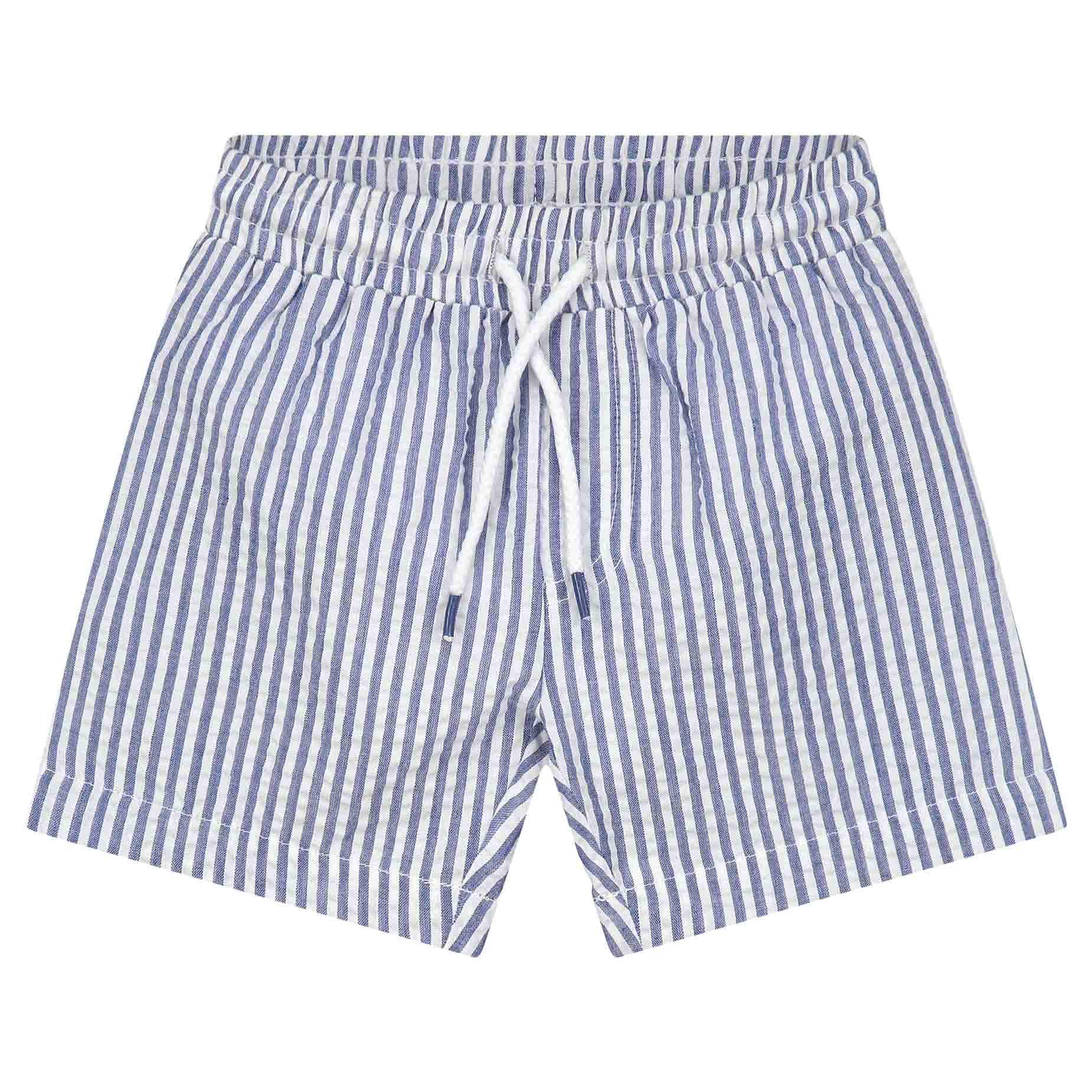 Prénatal kinder zwemshort strepen  strepen blauw