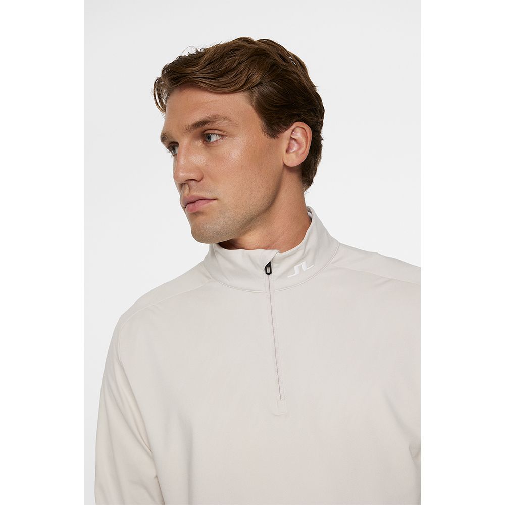 Harry Quarter Zip Genser Herre Moonbeam