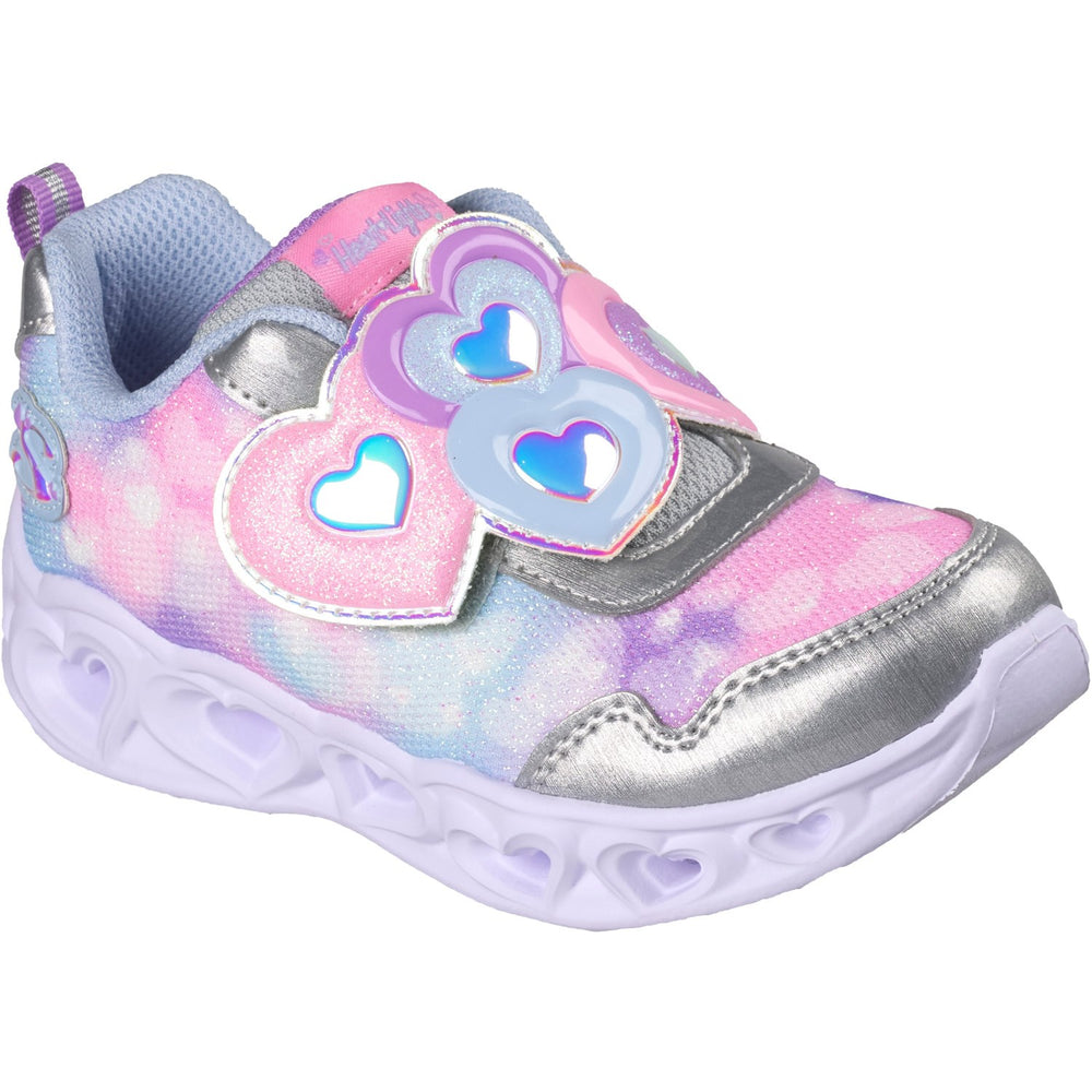 Køb Skechers Silver Heart Lights Lovin Reflection
