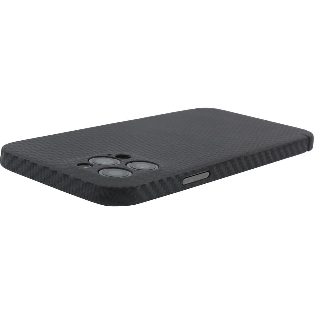 iPhone 15 Pro MagSafe Aramid Hardcase Hülle im Carbon Look (CS-2284) - Schwarz