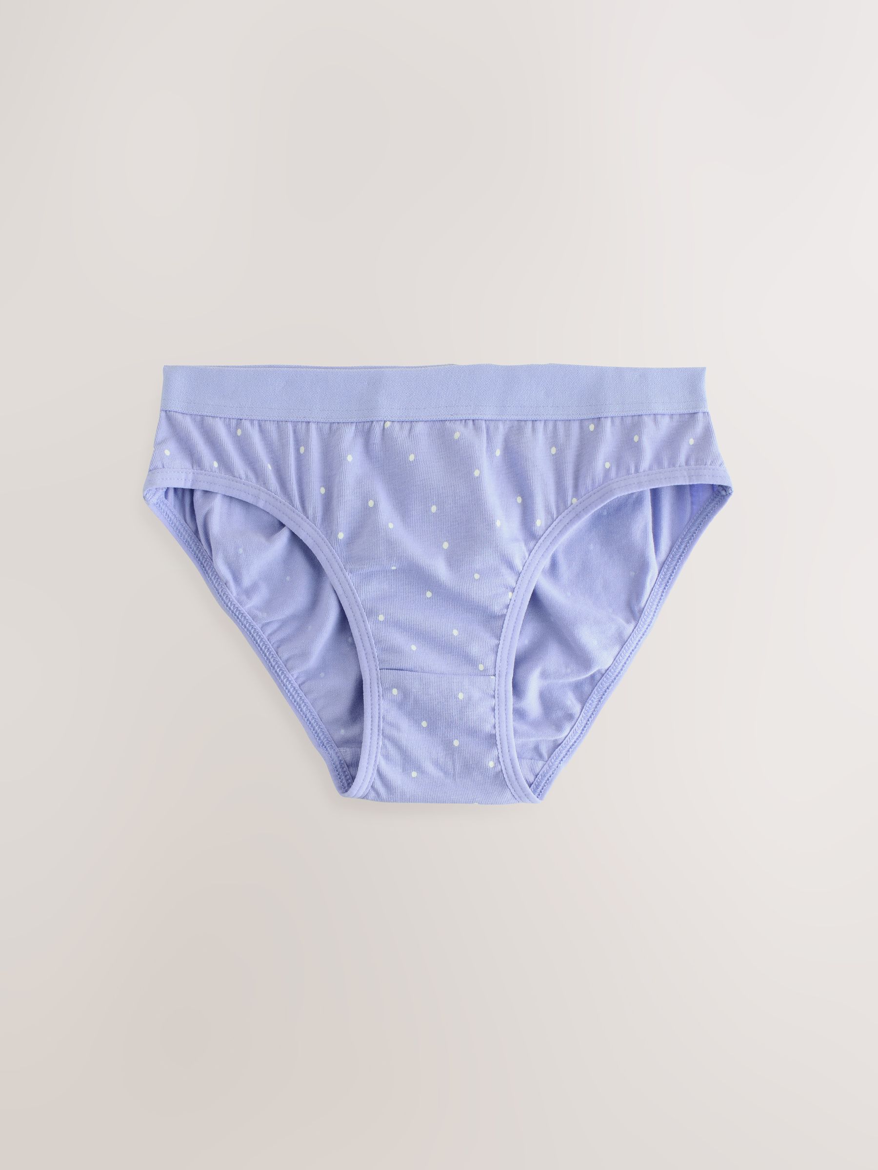 Wit/roze - Bikinislip met ditsy-print, set van 5 (5-16jaar)