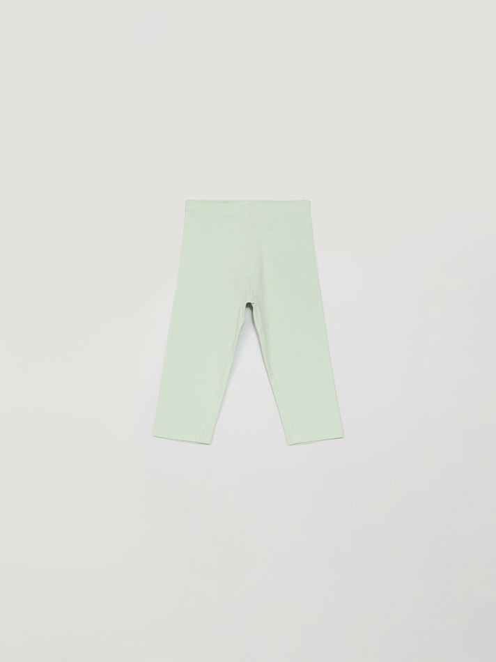 Pacote com 6 leggings capri lisas e estampadas - Rosa