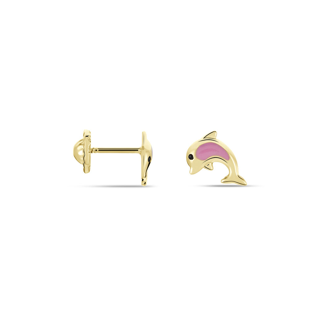 Boucles D'oreilles Puces Or Jaune Mael Smalto