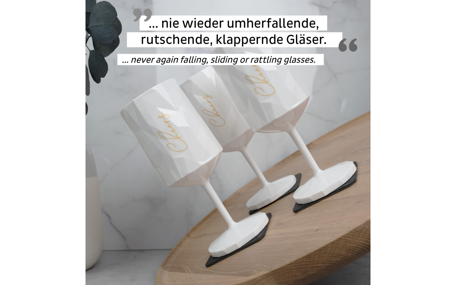 silwy® Magnet-Kunststoffglas WEIN CHEERS WHITE (0,3l)