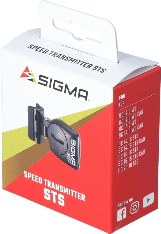Sigma - STS 00541 - Snelheidssensor - Zwart - Plastic