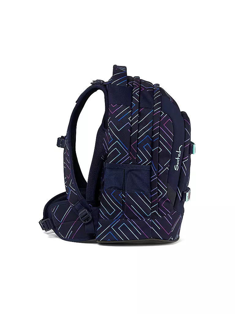 SATCH Schulrucksack Satch Pack Purple Laser dunkelblau