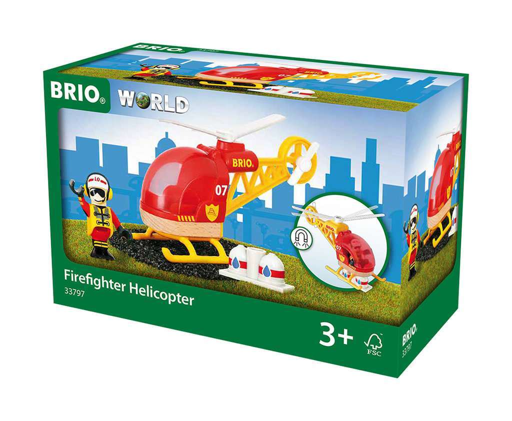 BRIO Spiel Feuerwehr-Hubschrauber