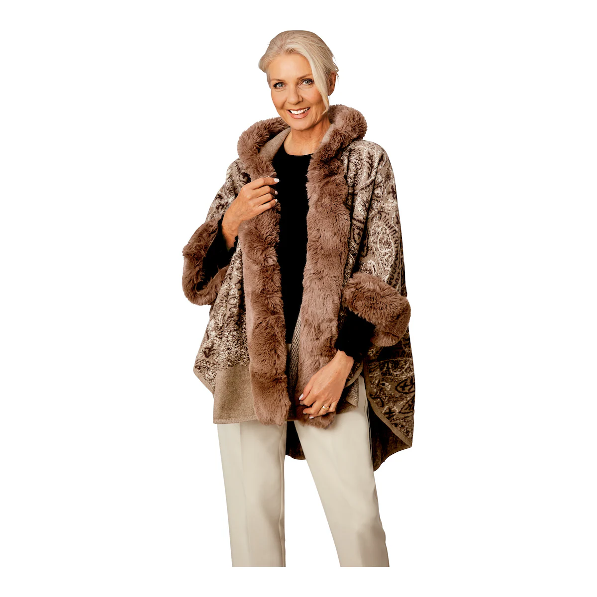 wedolina - ﻿Kuschel-Poncho „Katharina“